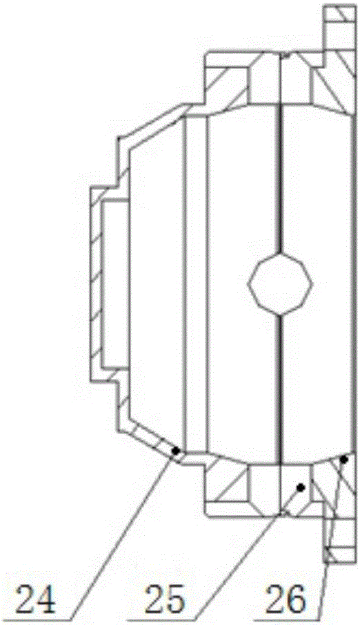 Hub and wheel rim reduction gear assembly