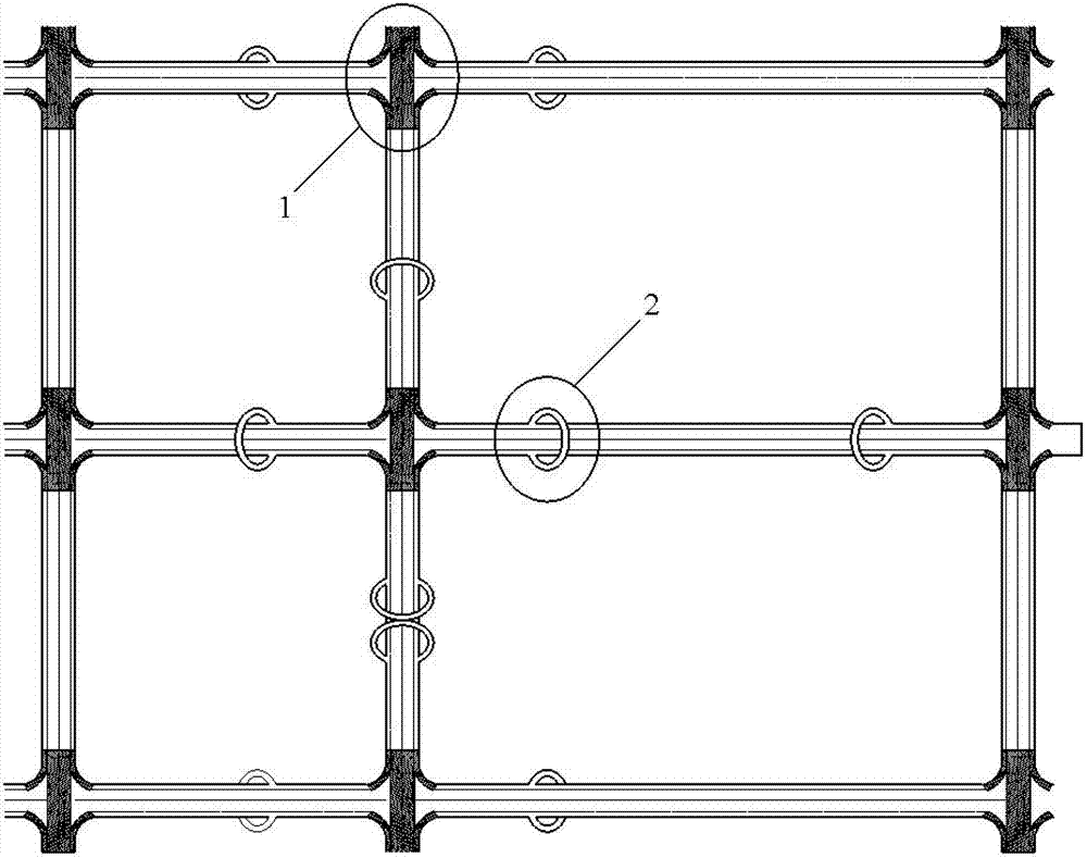 Ultralow-altitude complete intercommunicating interchange system for U-turn in road section