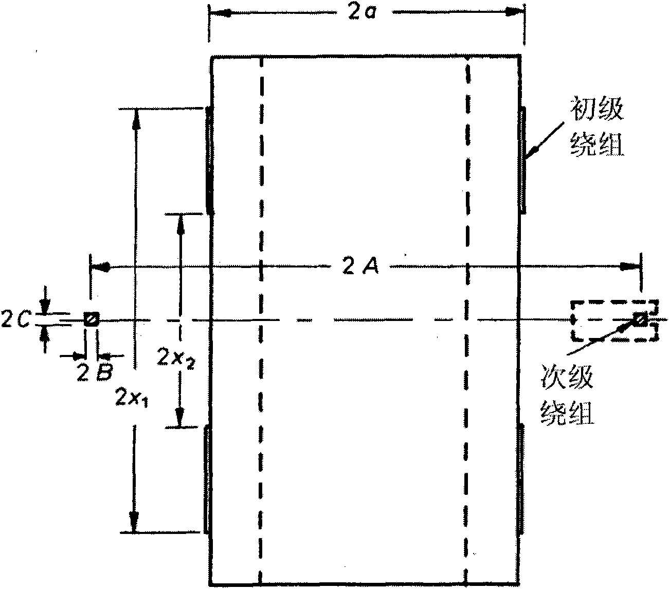 Mutual inductor measuring system and method for realizing uniform mutual inductance quantity vertical gradient