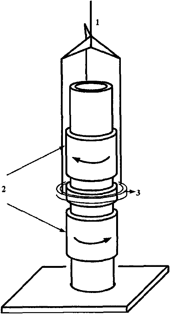 Mutual inductor measuring system and method for realizing uniform mutual inductance quantity vertical gradient