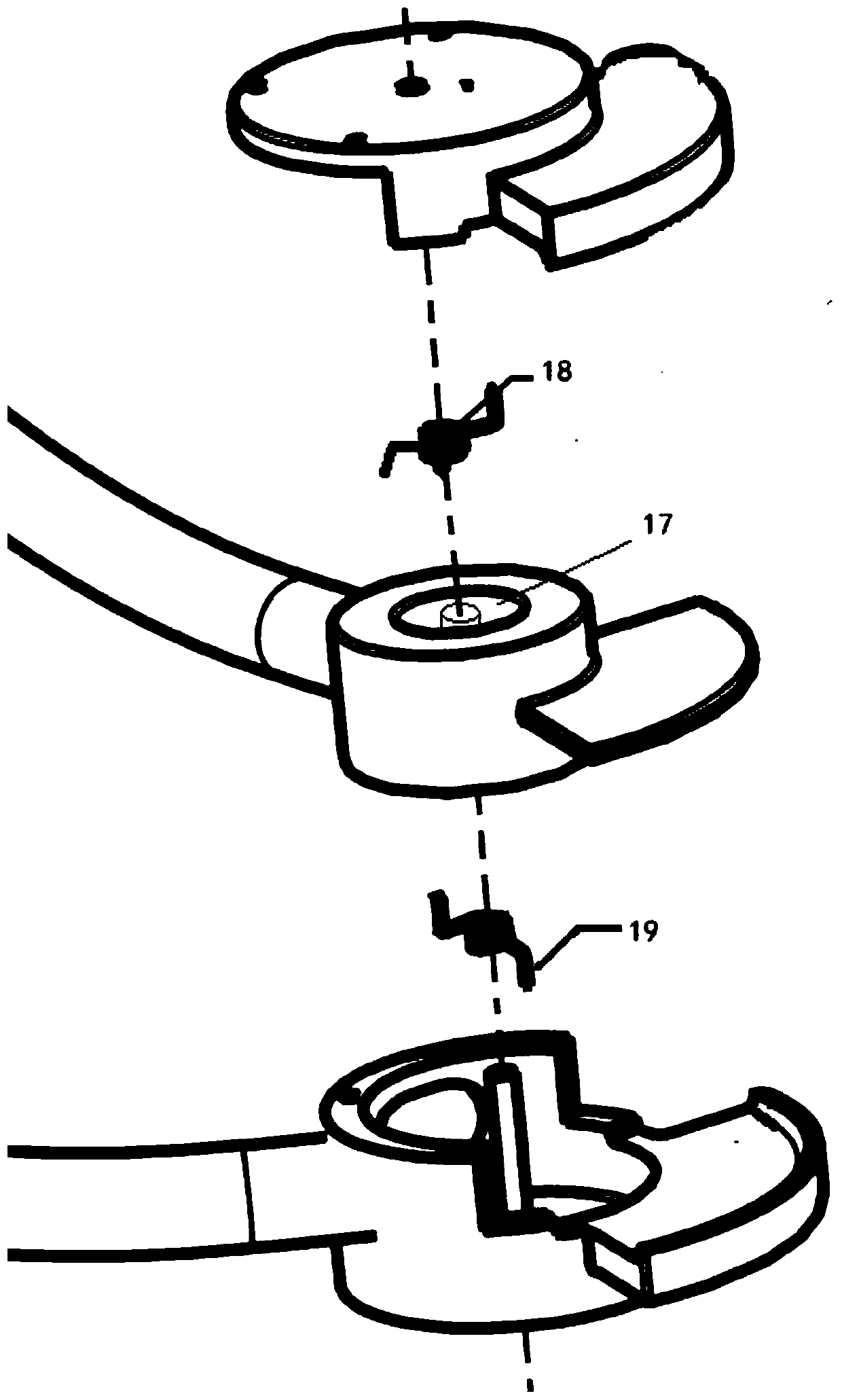 Car brake pad abrasion thickness detecting structure and car brake pad active returning structure