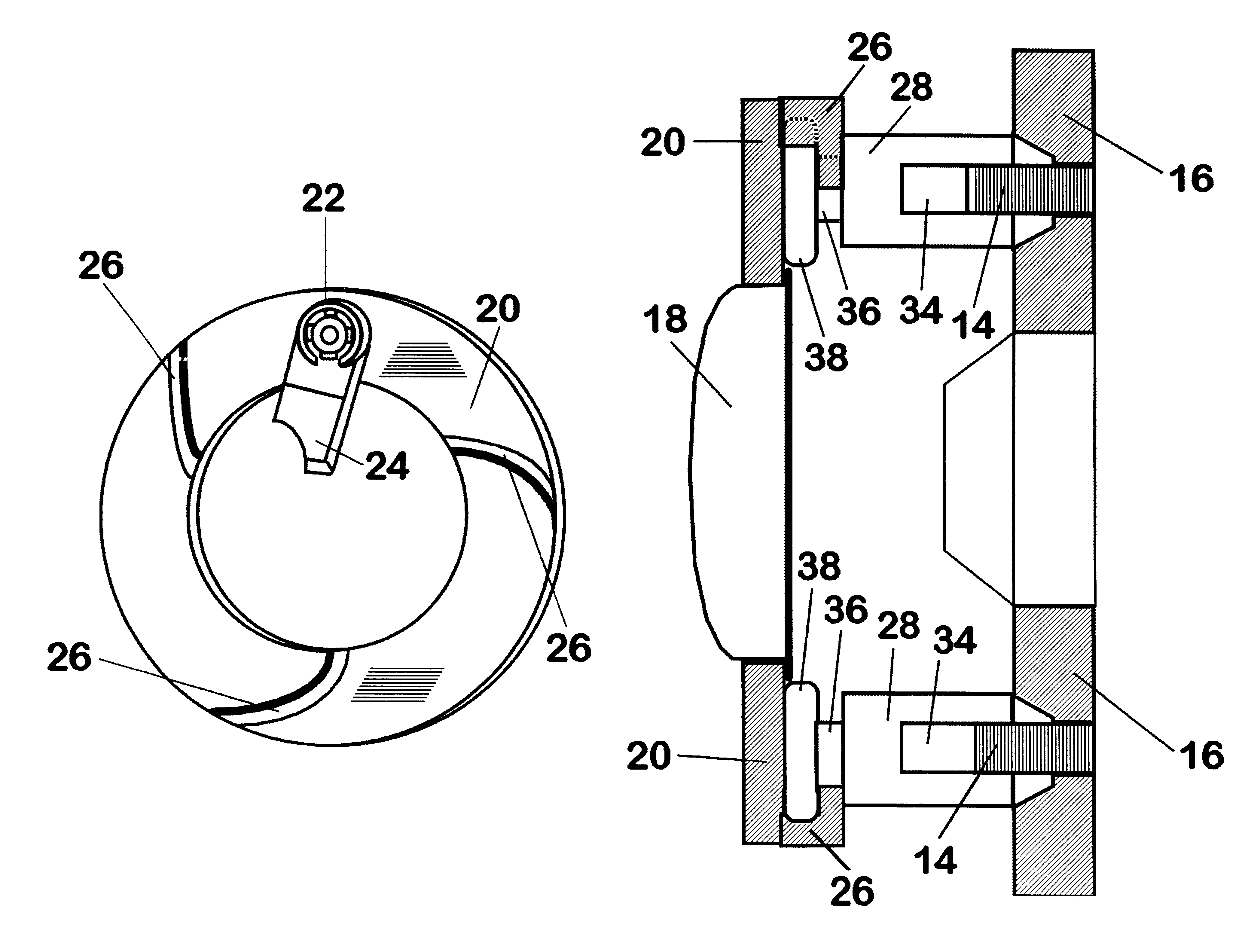 Locking lug cover