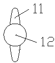 Valve core end surface milling clamp