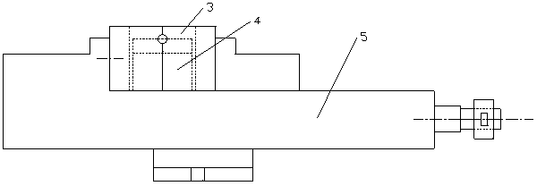 Valve core end surface milling clamp