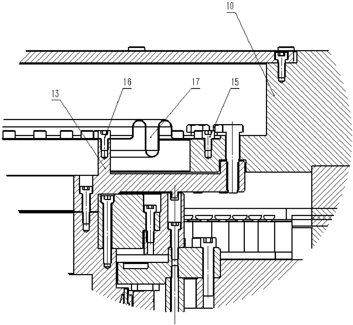 Direct driving device of self-bearing motor