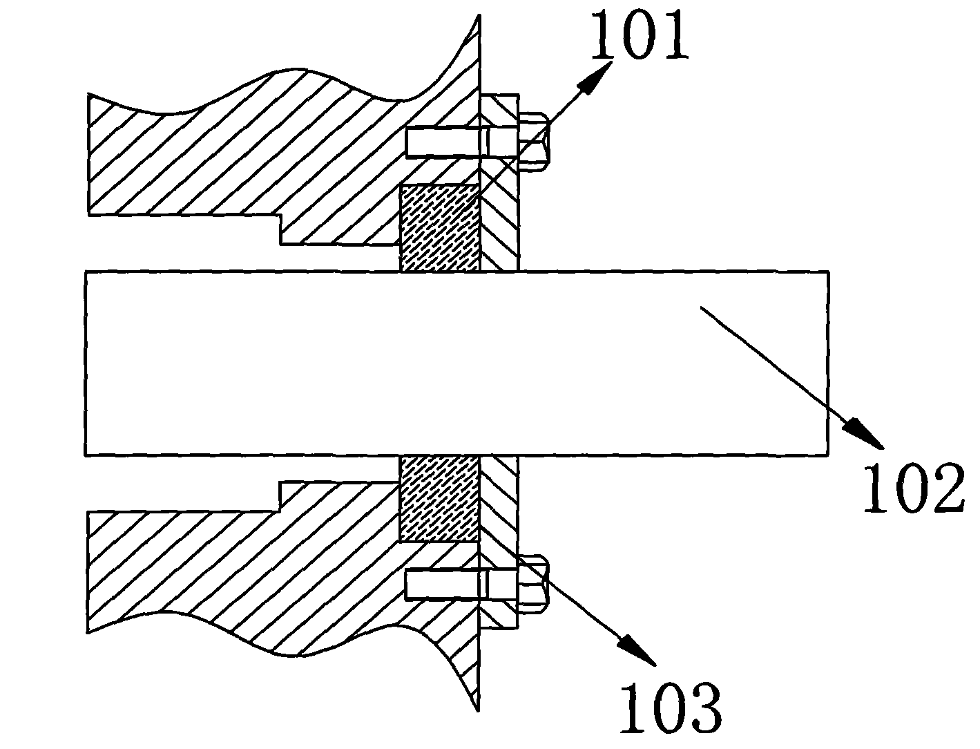 Sealing device of wet type ball grinder head section in thermal plant