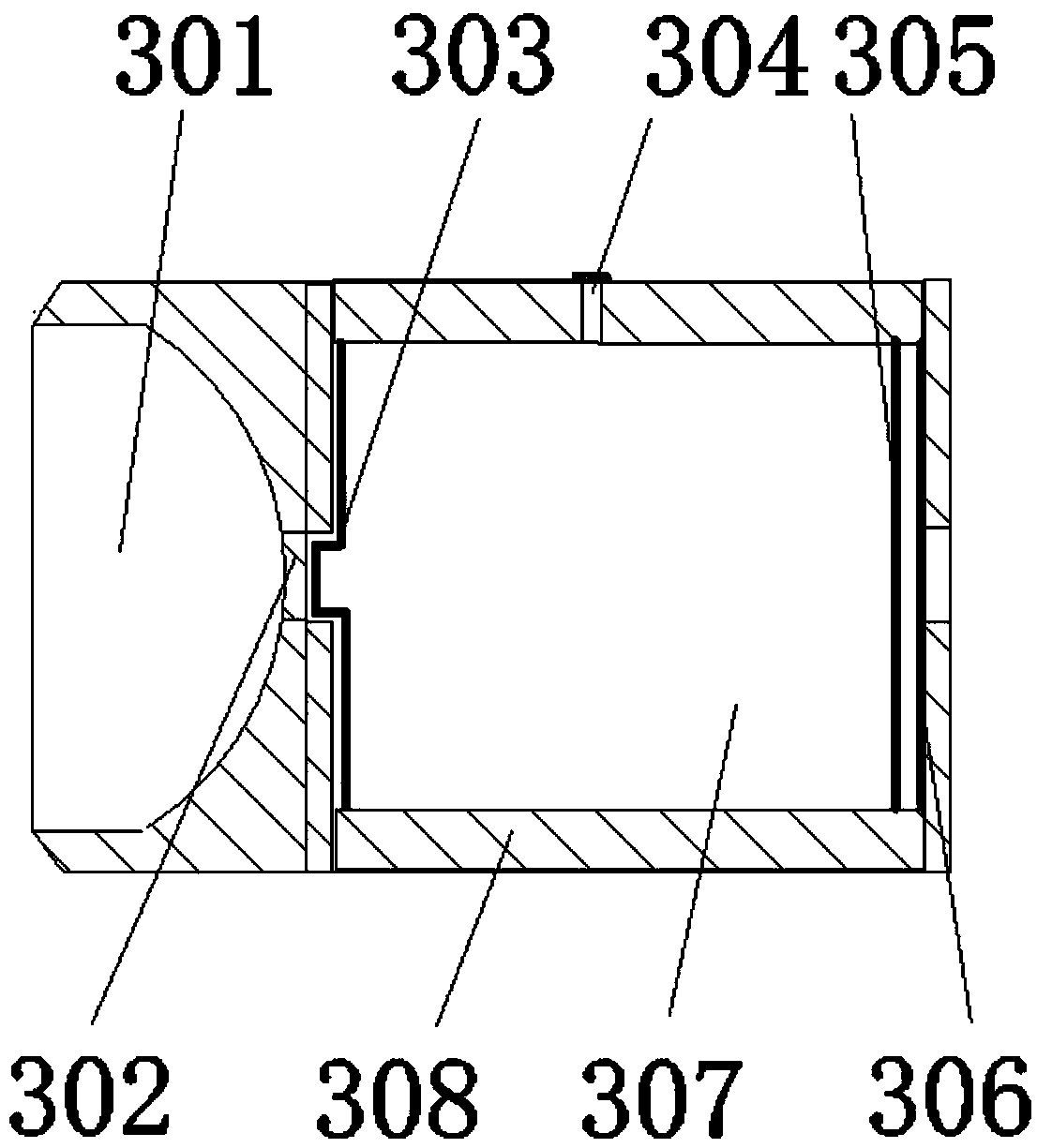 High pressure water injection well wellhead pressure gauge connector and its matching wrench