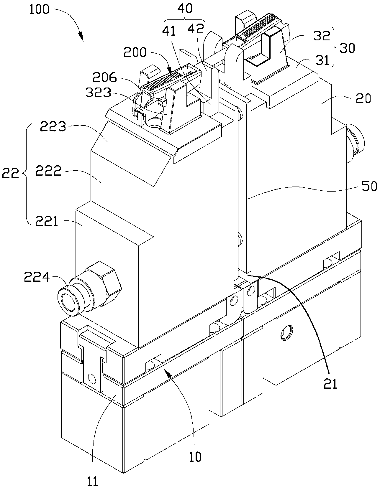 Positioning reference of shearing machine and shearing device with positioning reference