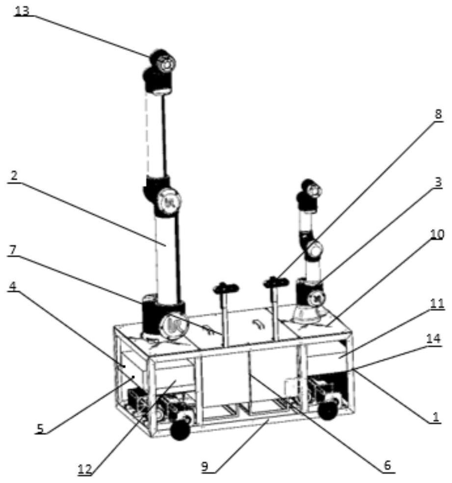 Robot moving platform for restaurant