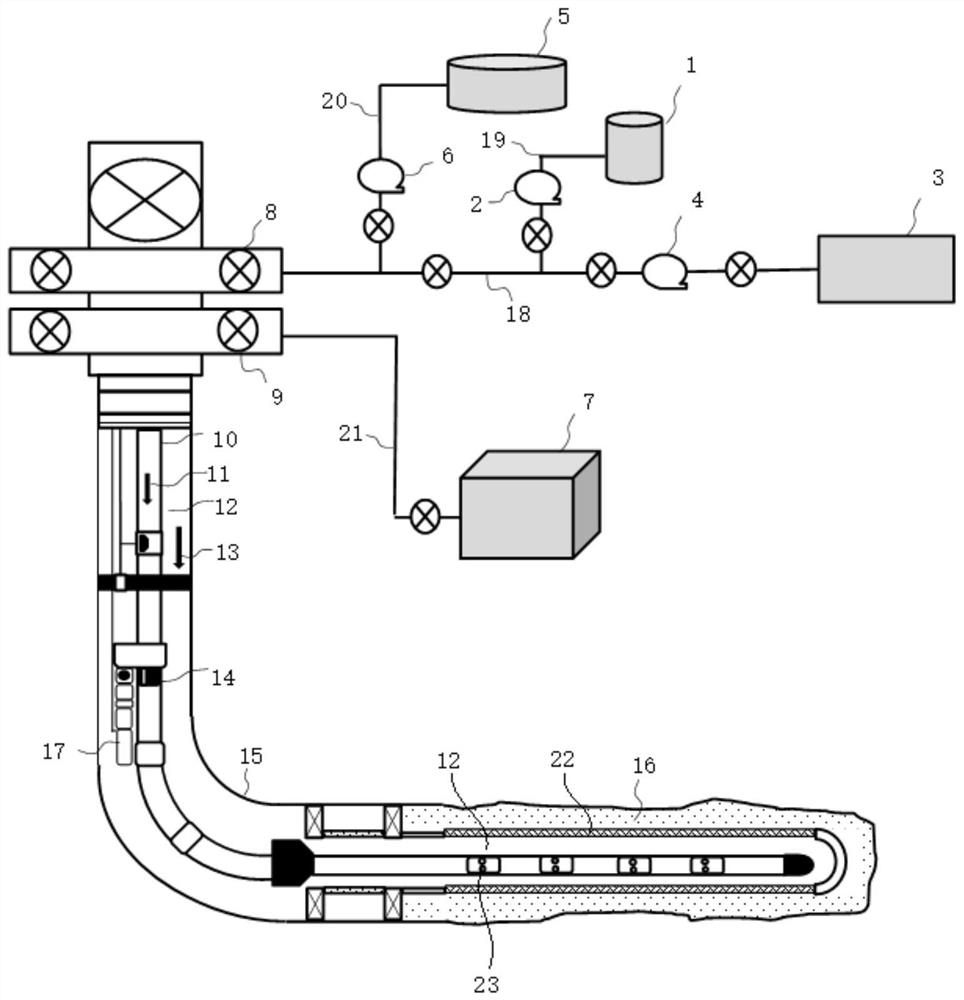 Thermal composite huff and puff synergistic system for offshore low-yield heavy oil cold production well and operation method