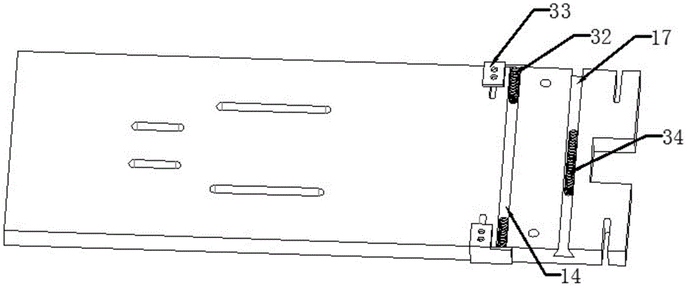 Automatic arc-shaped grafting clip pushing method