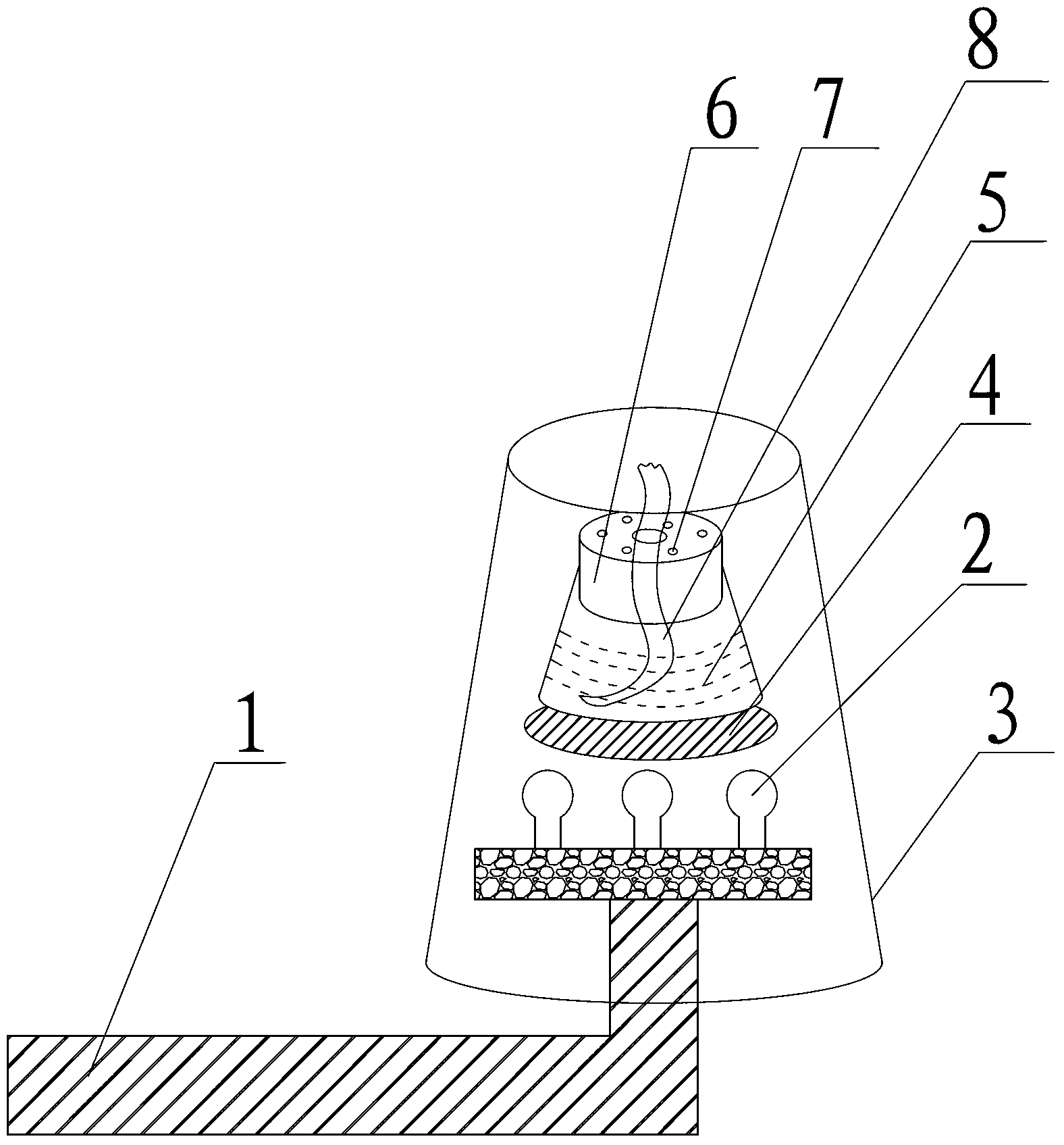 Wall lamp with function of simple humidifier