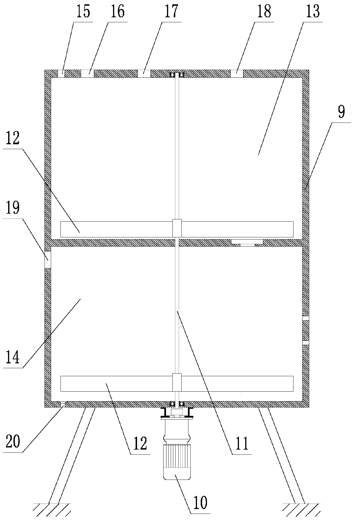 A mixer suitable for 3D molding of large complex geological models