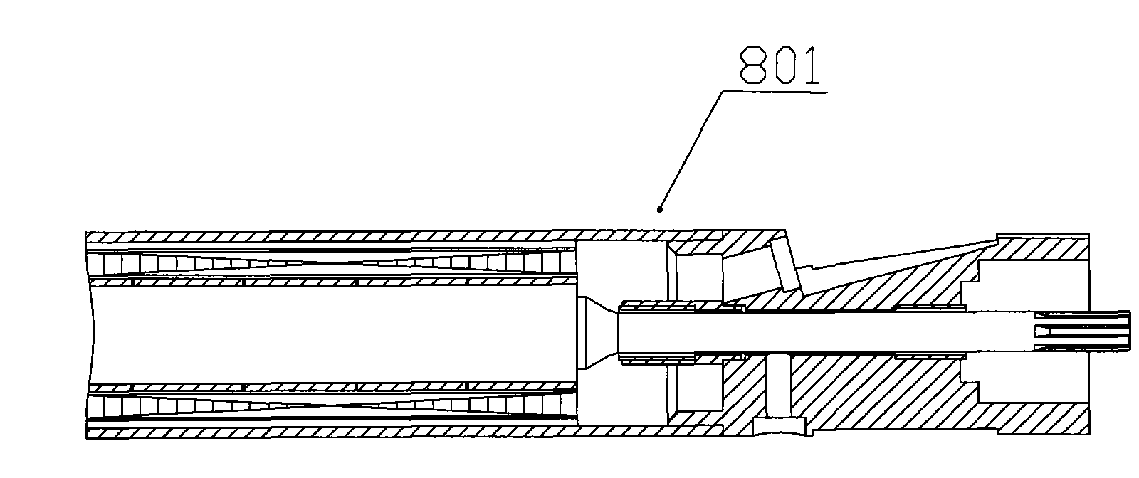 Multi-section servo submersible motor