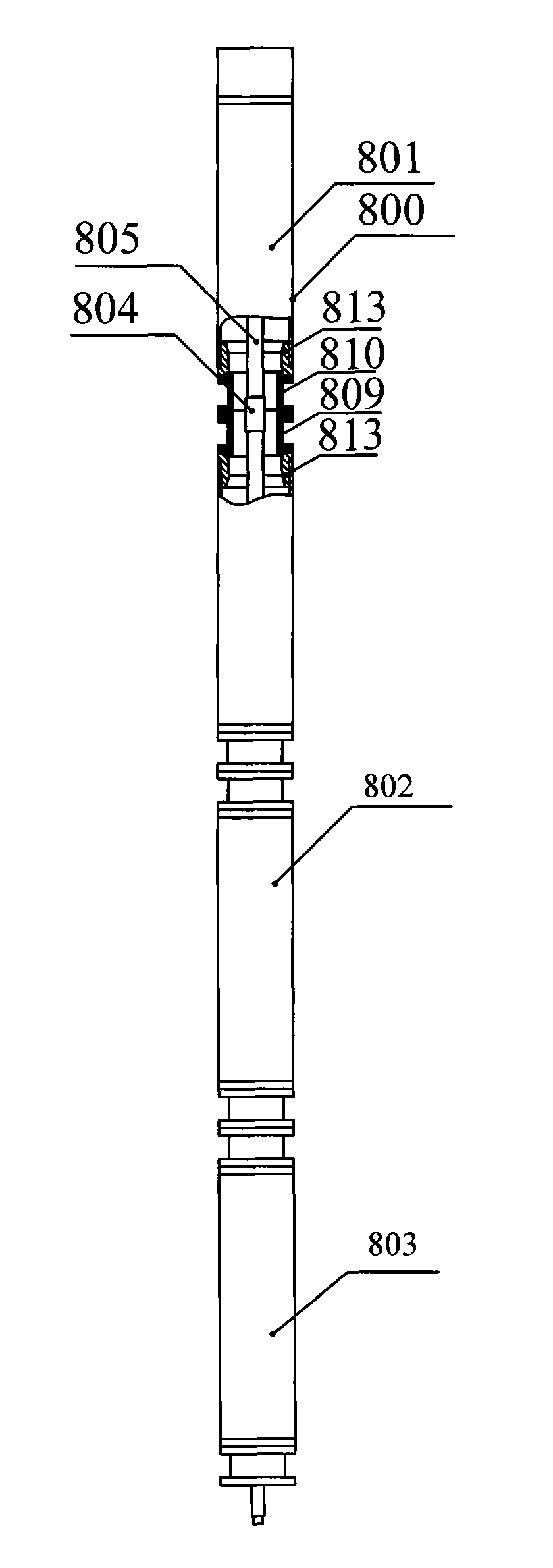 Multi-section servo submersible motor