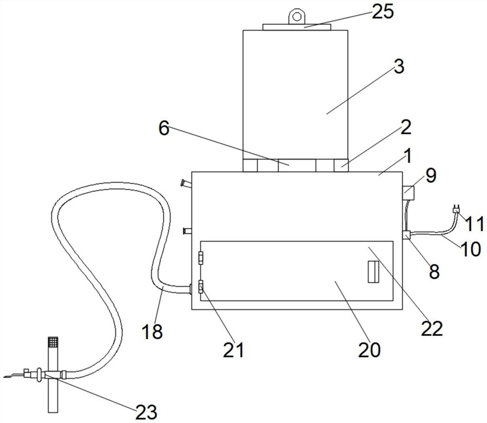 A device for delivering liquid medicine