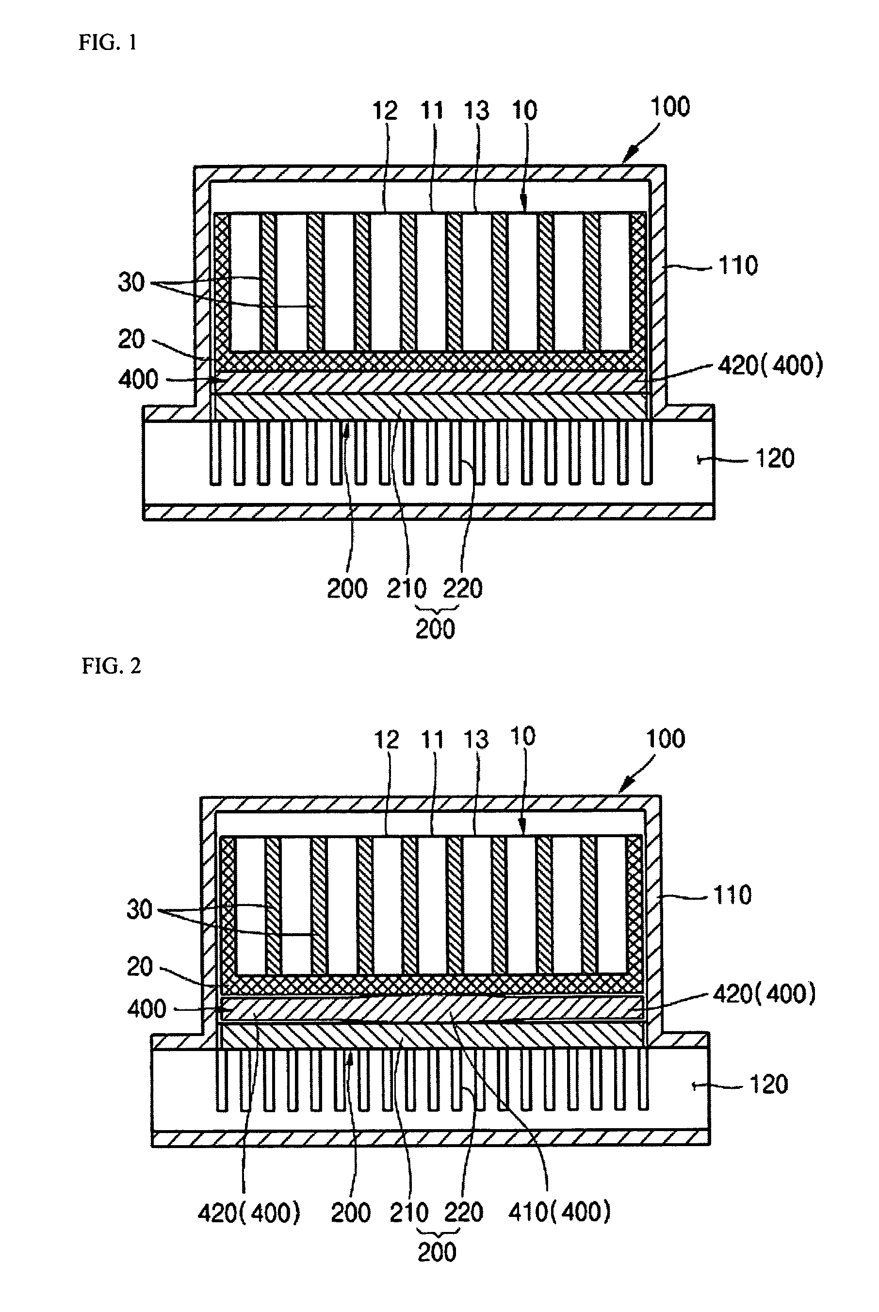 Cooling apparatus of a battery module