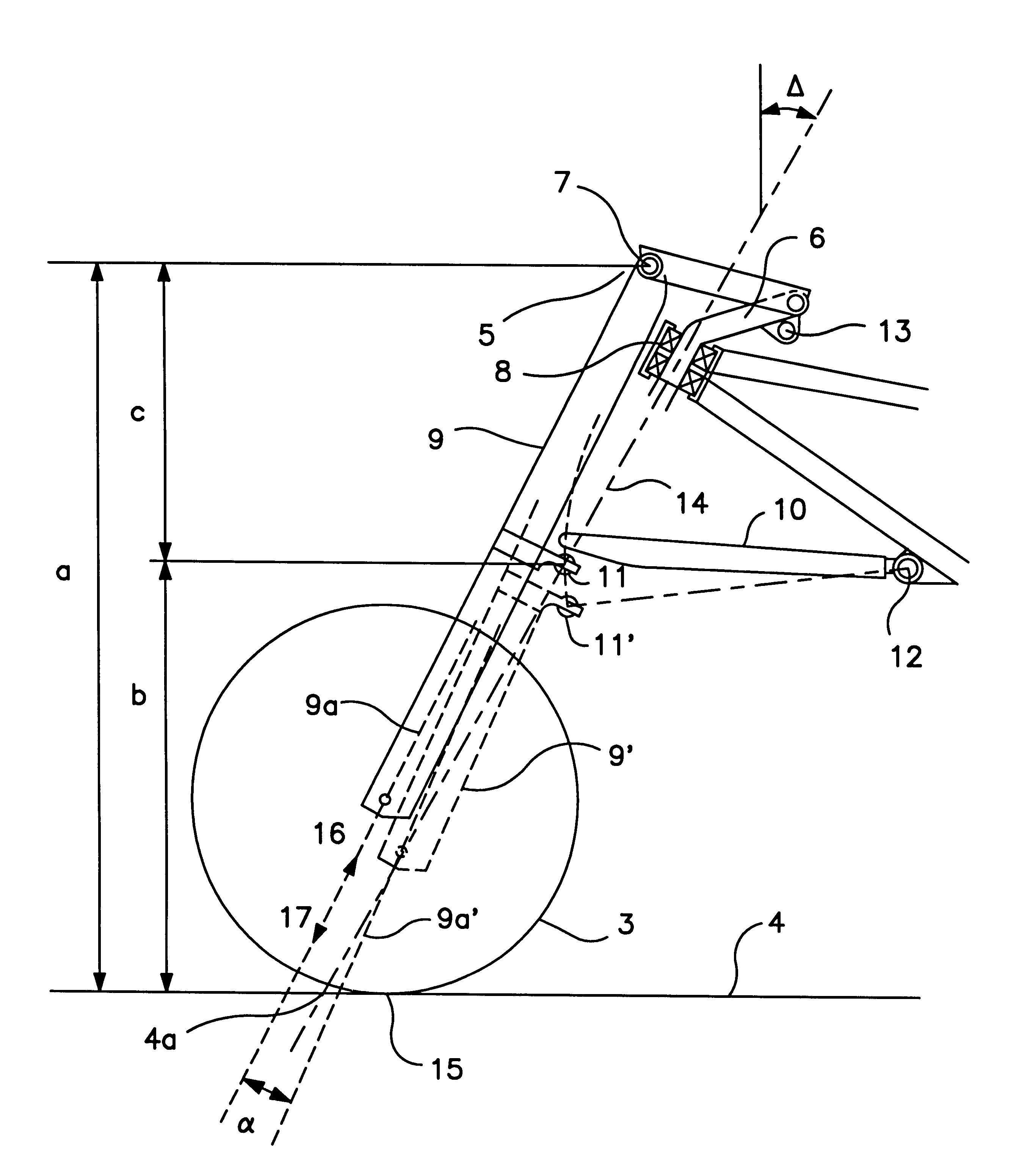 Front wheel suspension for preferably a motorcycle