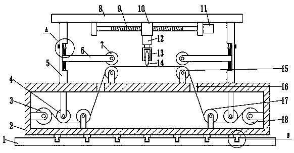 High-precision slitting and rewinding device for high-barrier thermal shrinkage film production