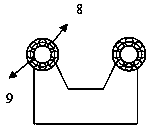 Auxiliary device for detecting sapphire crystal bar defects