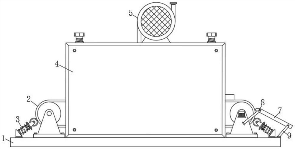 Conveying device for food processing