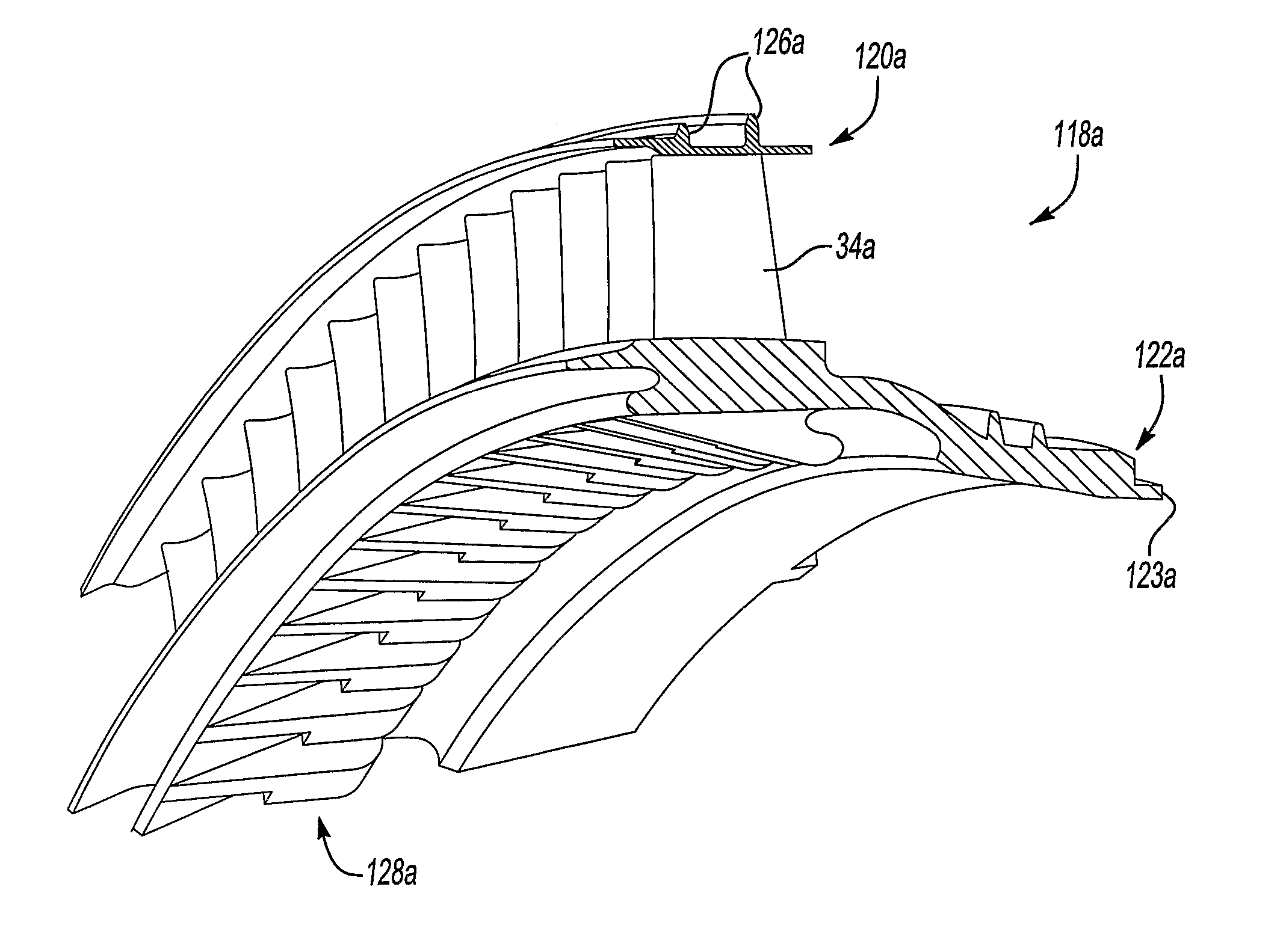 Tip Turbine Engine Comprising Turbine Blade Clusters and Method of Assembly