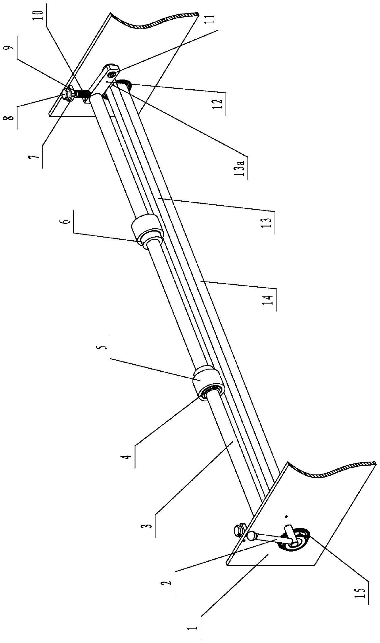 Pressing device for bag making machine