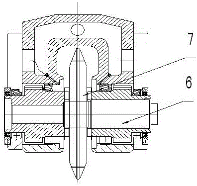 Internal tooth milling and internal tooth rolling conversion knife rest device