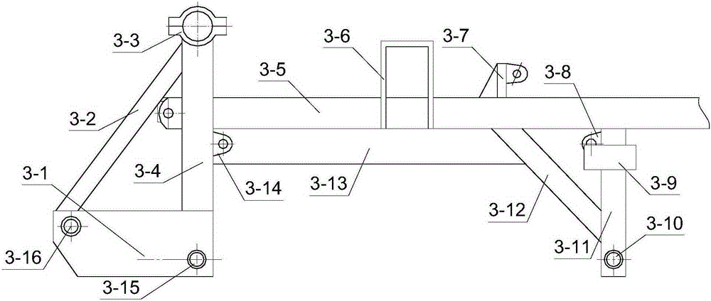 A crawler support deformation device for a crawler-type farmland operation vehicle