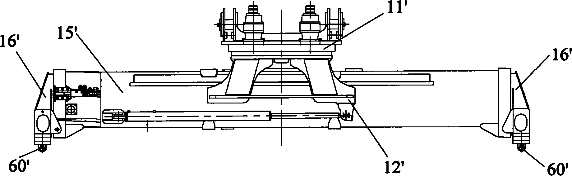 Lifting appliance and front handling mobile crane with same