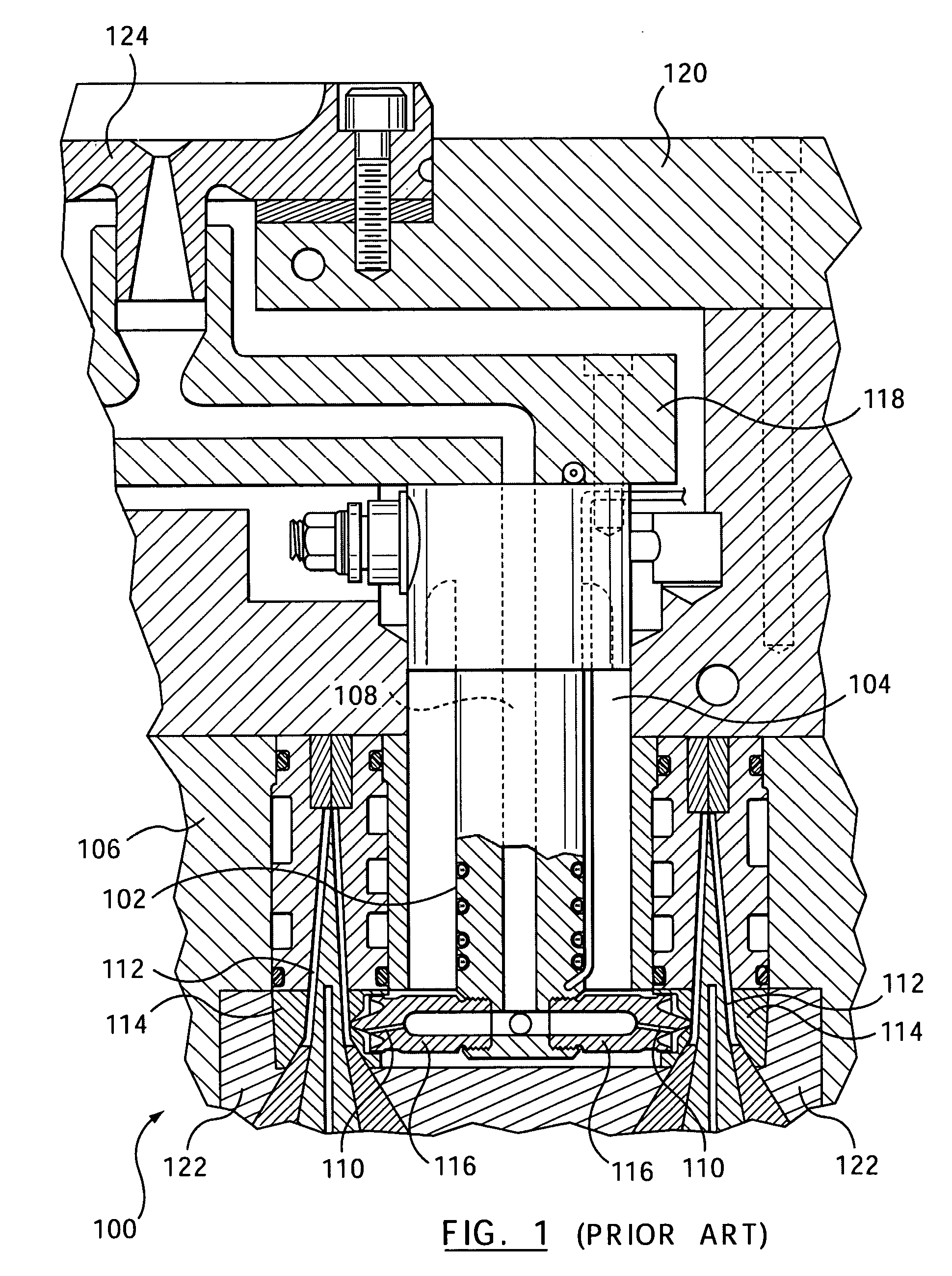 Front-mountable injection molding nozzle