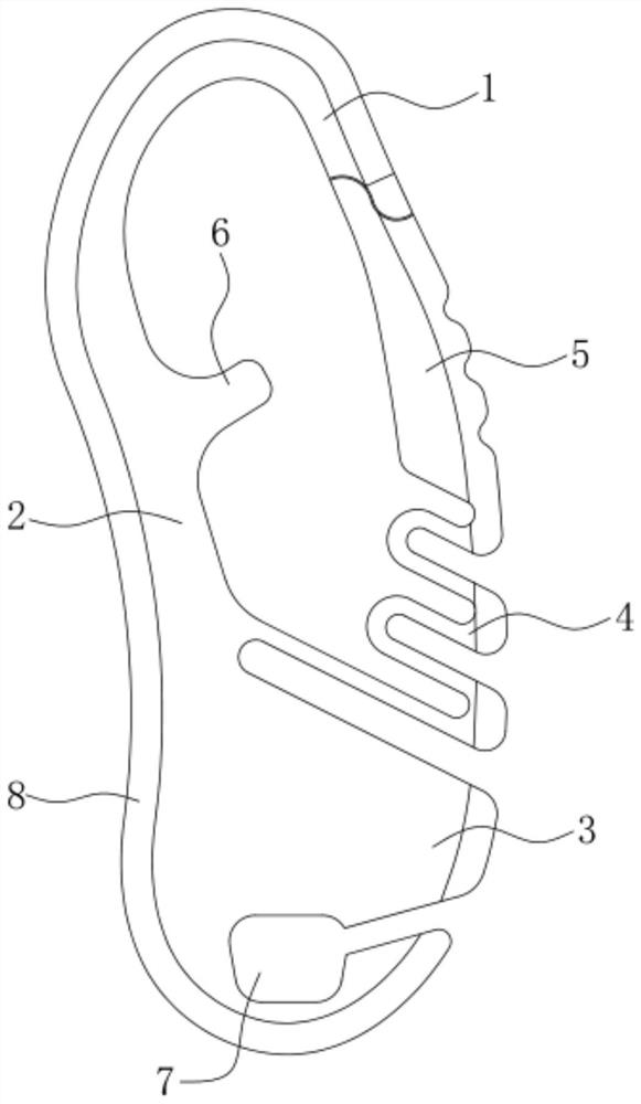 One-piece aluminum alloy hanging buckle with rounded edges and preparation method thereof