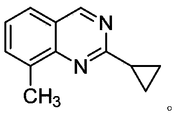 The synthetic method of 2-cyclopropyl-8-methylquinazoline