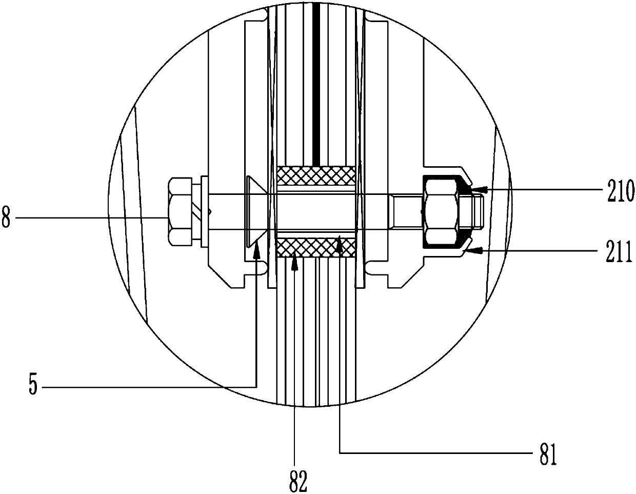 Unit-type curtain wall system with glass rib decoration