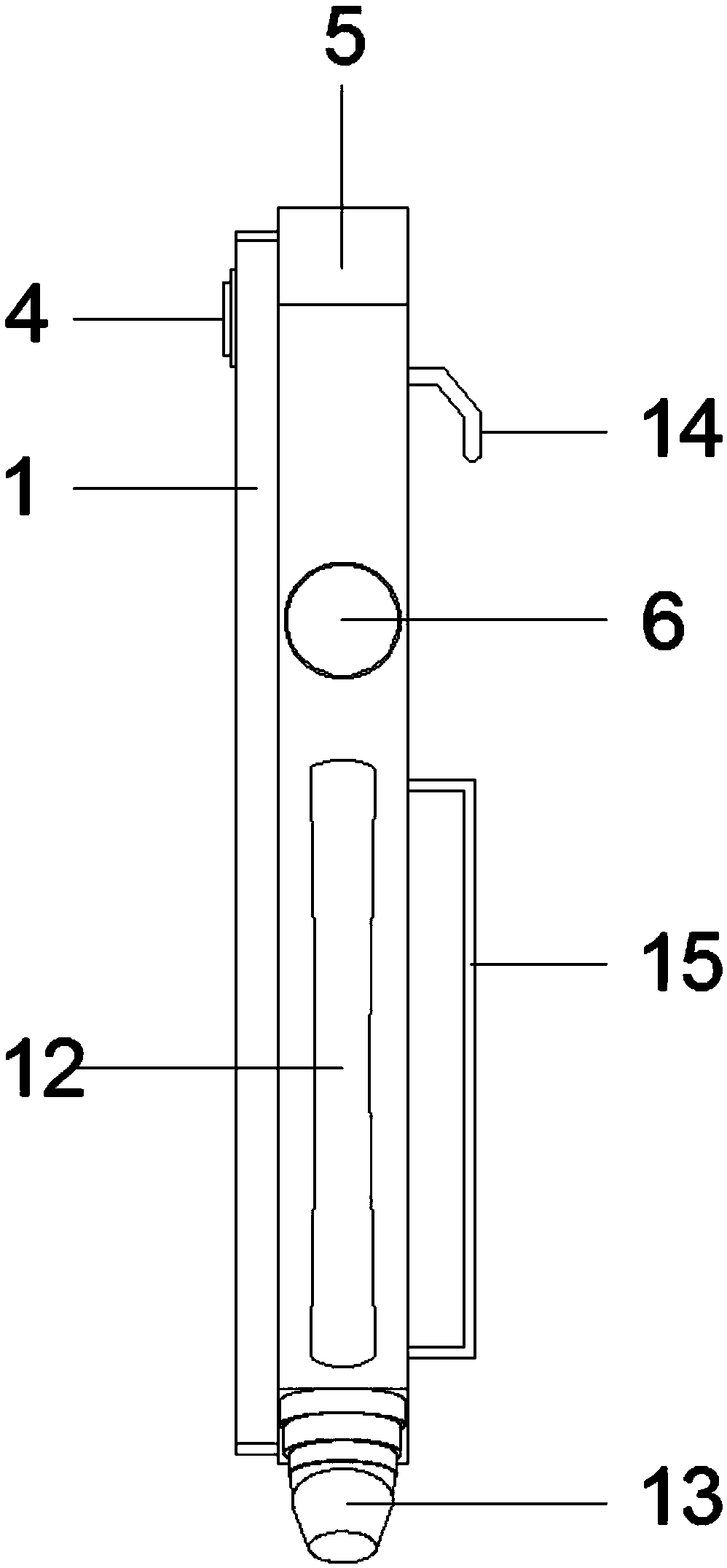 Double-screen double-display robot teaching machine structure integrating operation and monitoring functions