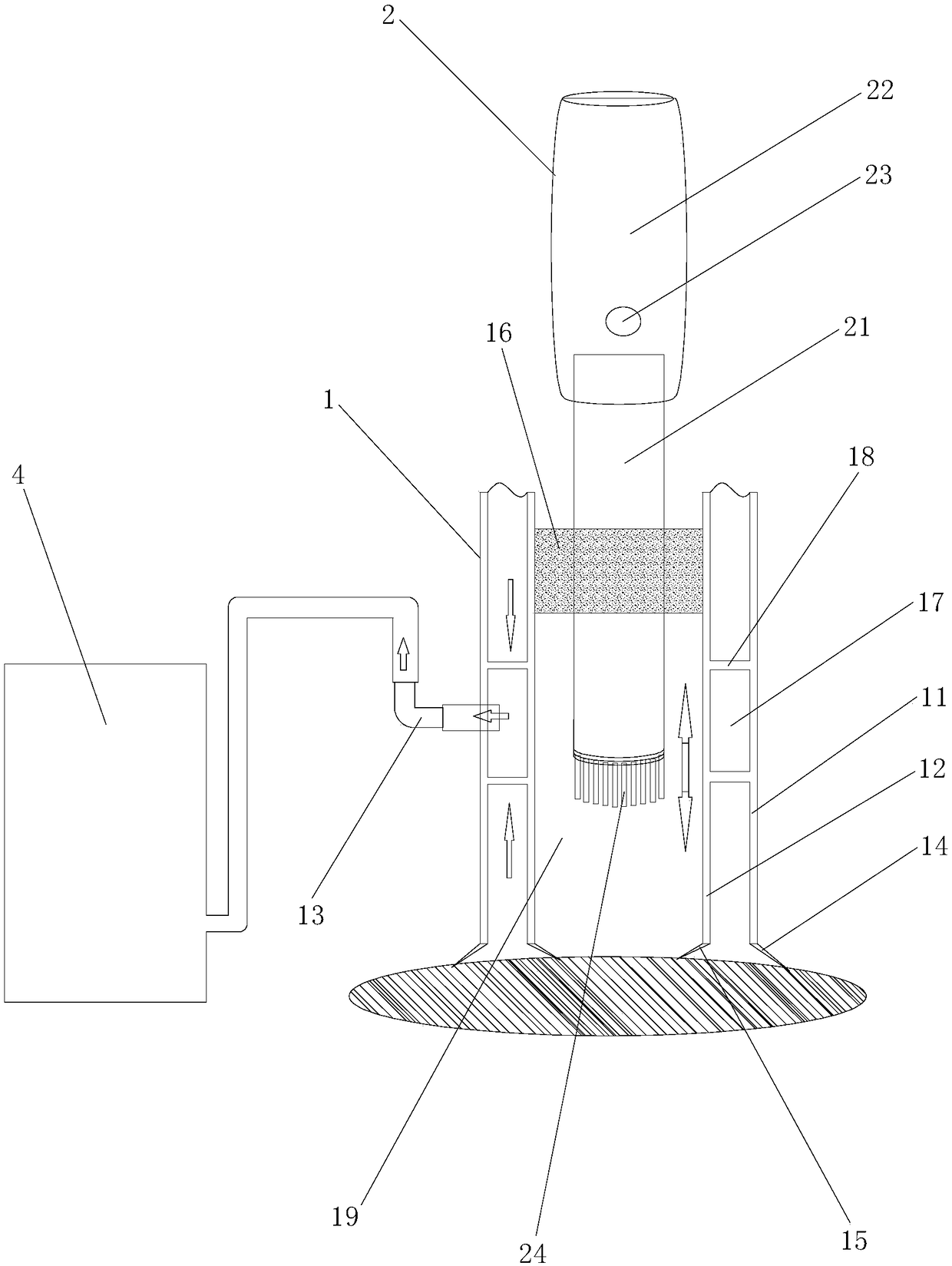 Multifunctional epiphytic algae collecting instrument