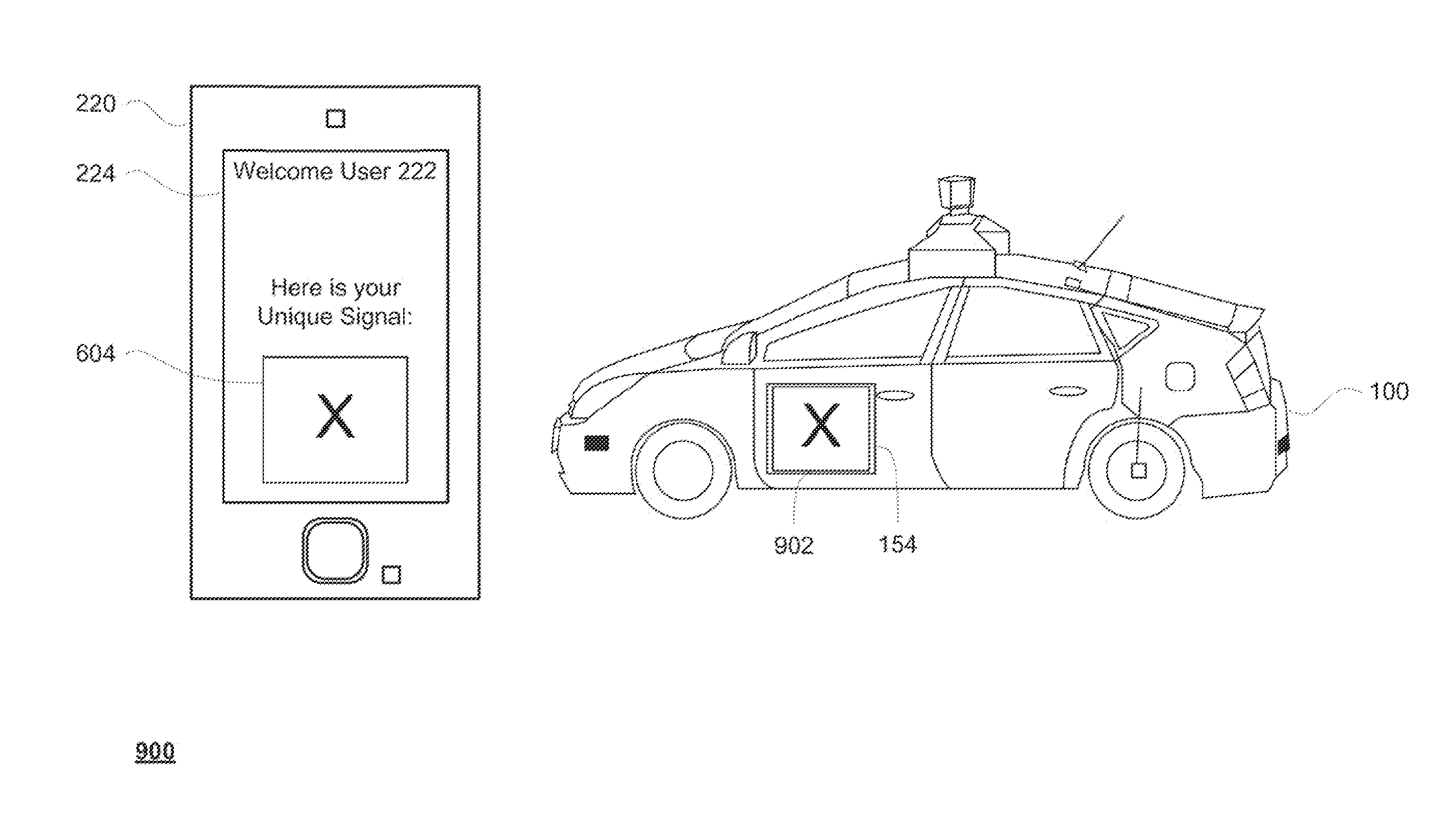 Unique signaling for autonomous vehicles to preserve user privacy