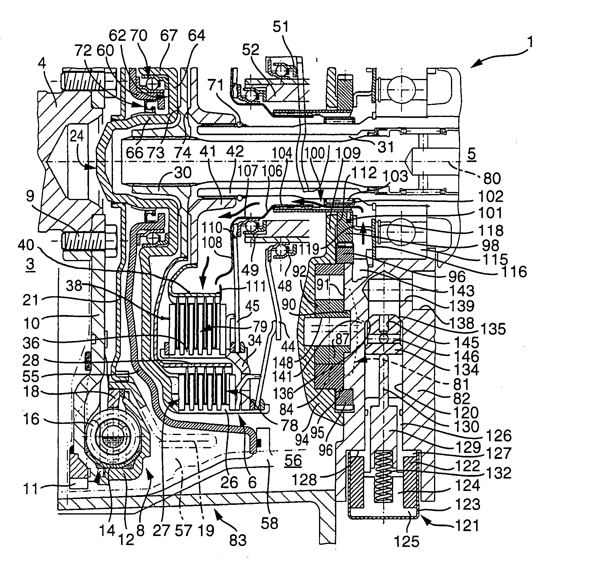 Torque transmitting unit and power train having a torque transmitting unit