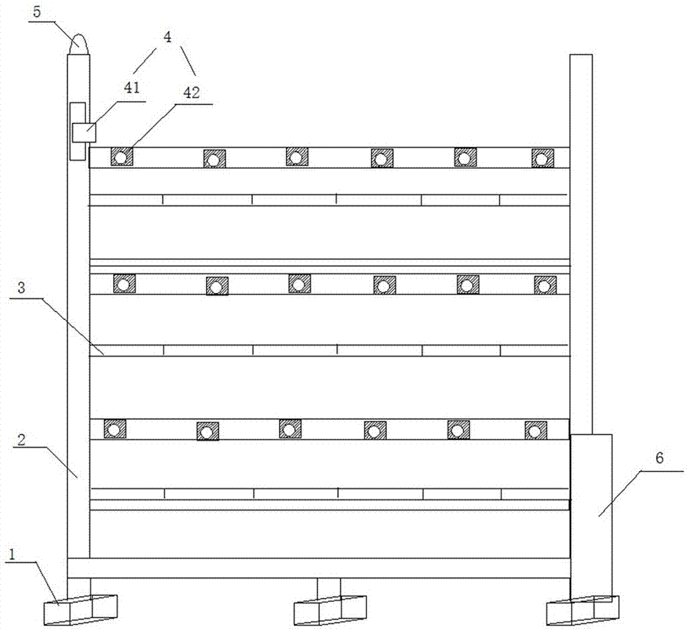 Exhibition goods shelf having dustproof function