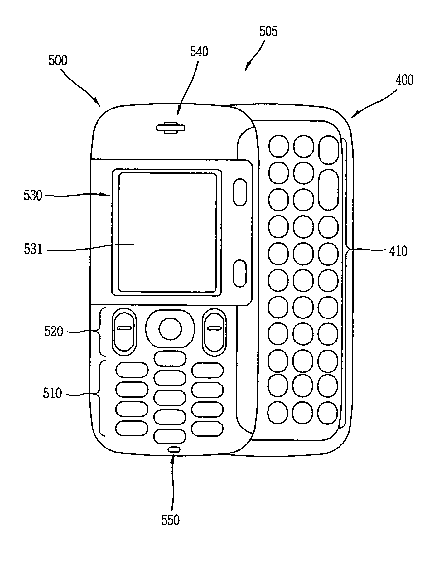 Side sliding type mobile terminal