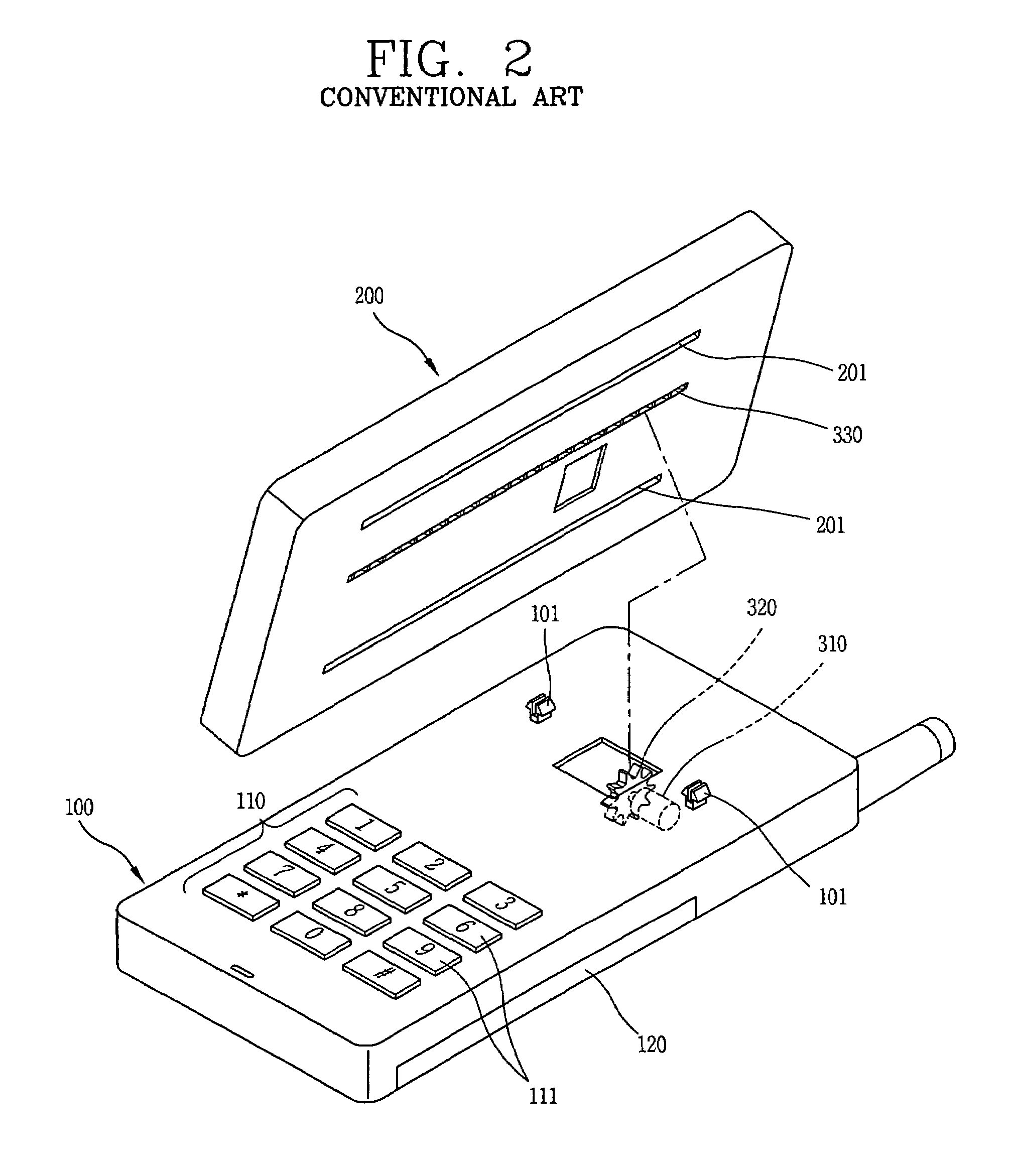 Side sliding type mobile terminal