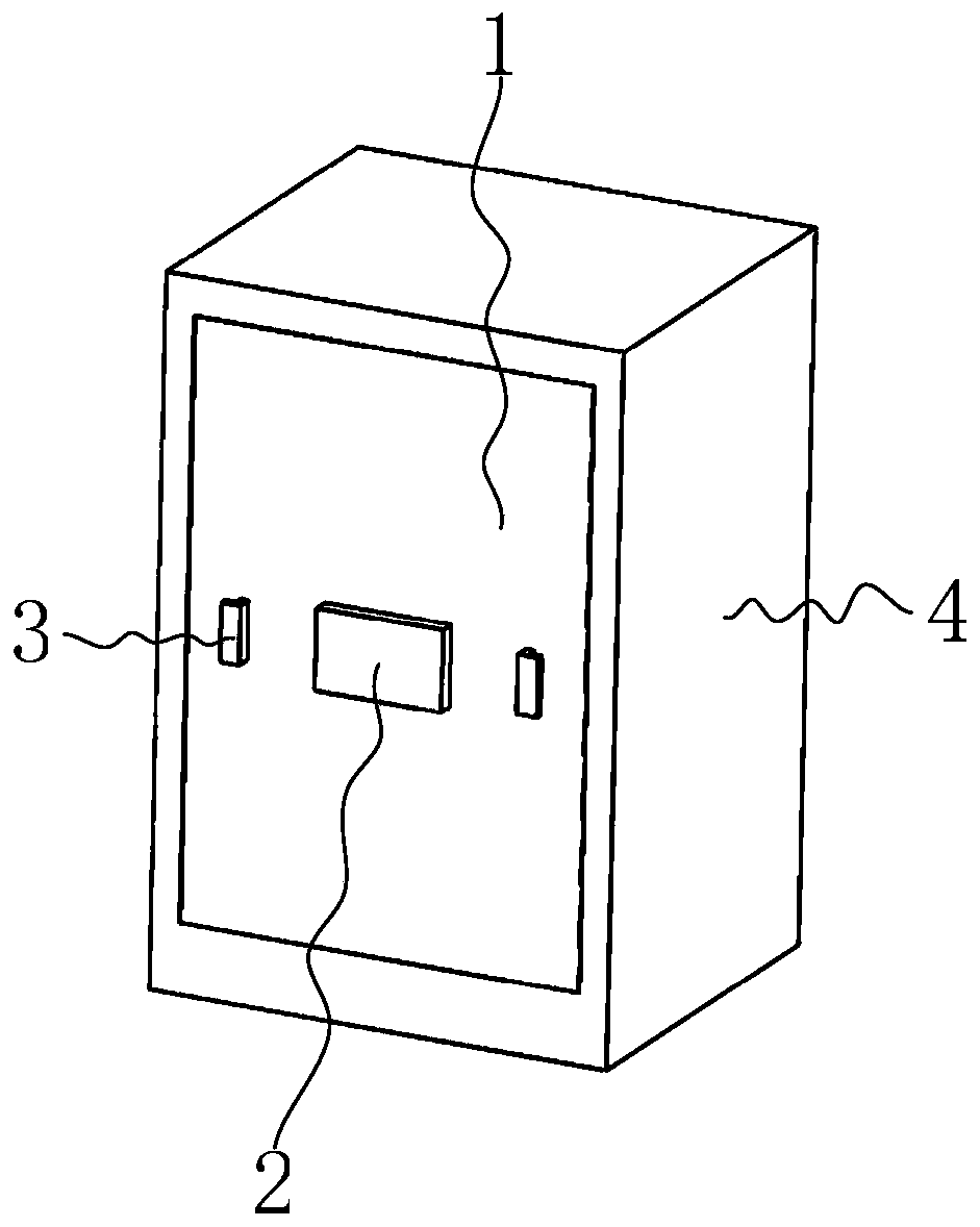 Single-door double-cabinet safe box