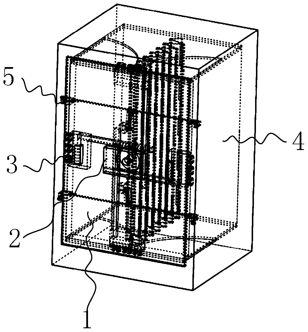 Single-door double-cabinet safe box