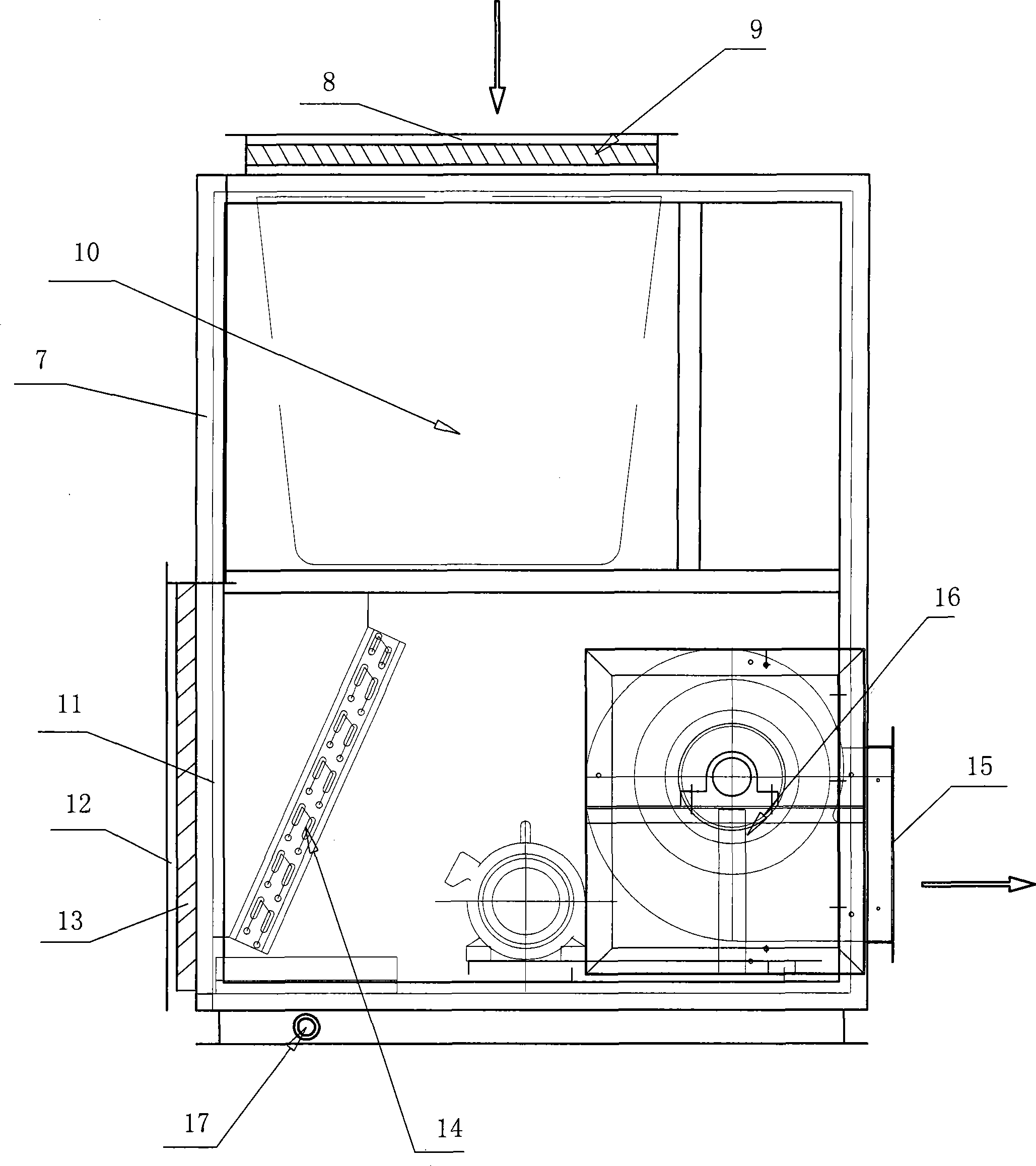 Communication base station energy-saving air conditioner unit and airflow regulating method thereof