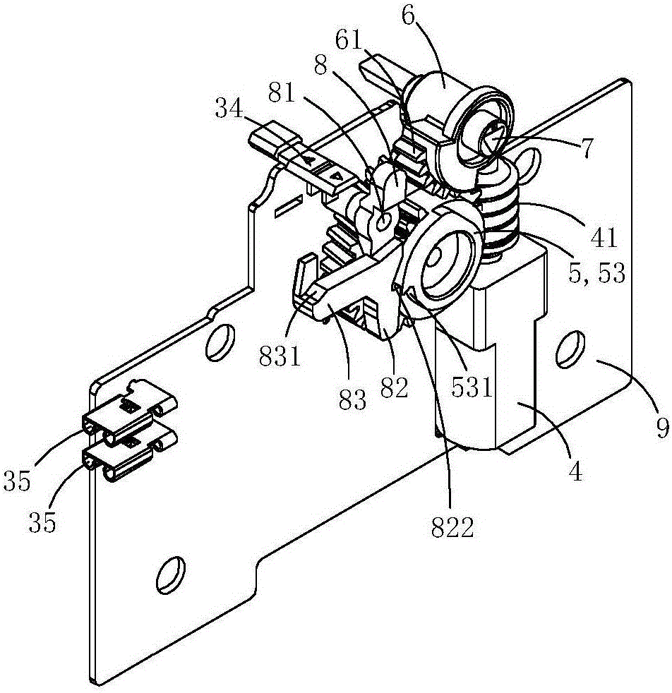 Automatic opening and closing drive device and used linkage turbine thereof