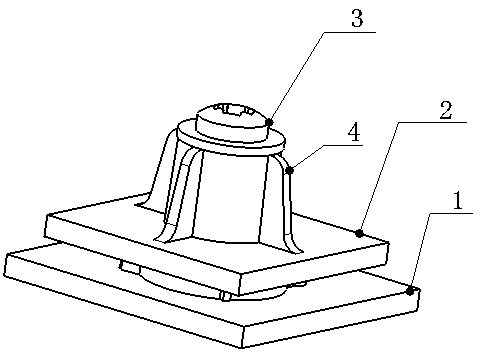 Automobile plastic part assembling structure