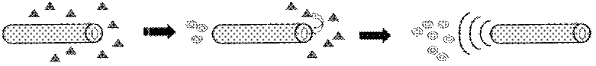 Preparation method of artificial nanometer pipes and application of utilizing artificial nanometer pipes as nanometer motors