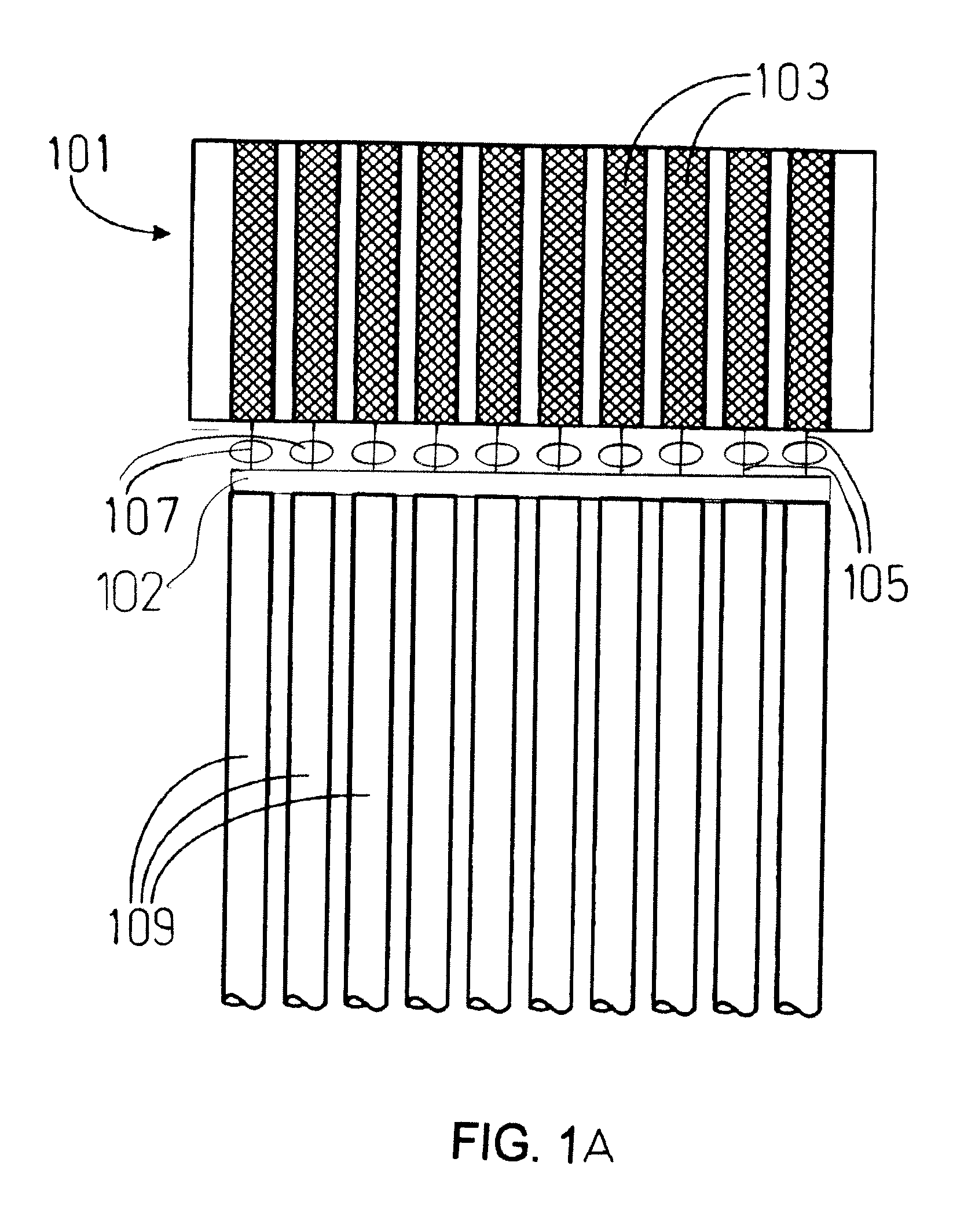 Diode laser fiber array for powder bed fabrication or repair