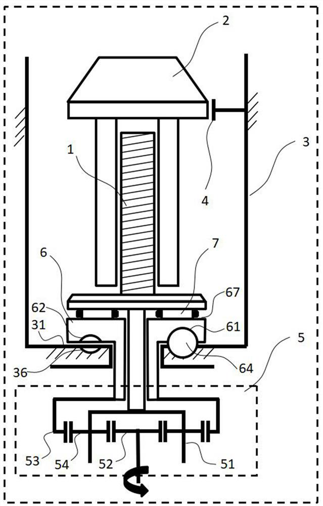 Brake actuator for service braking and parking braking