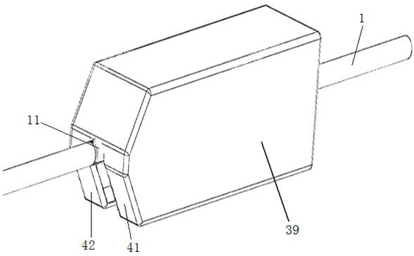 High-voltage line deicing device based on electric cylinder knocking